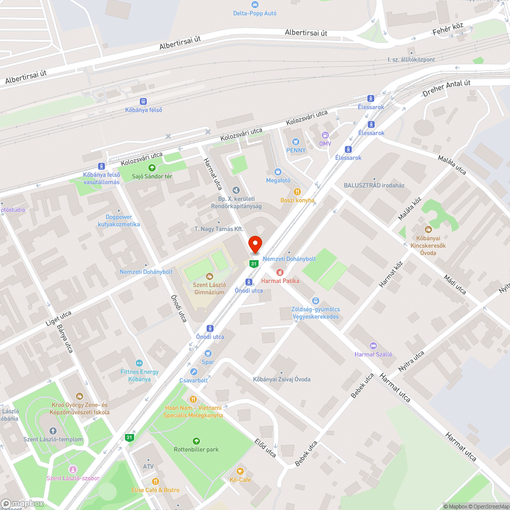 Botlásveszélyes fedlap bejelentés helye