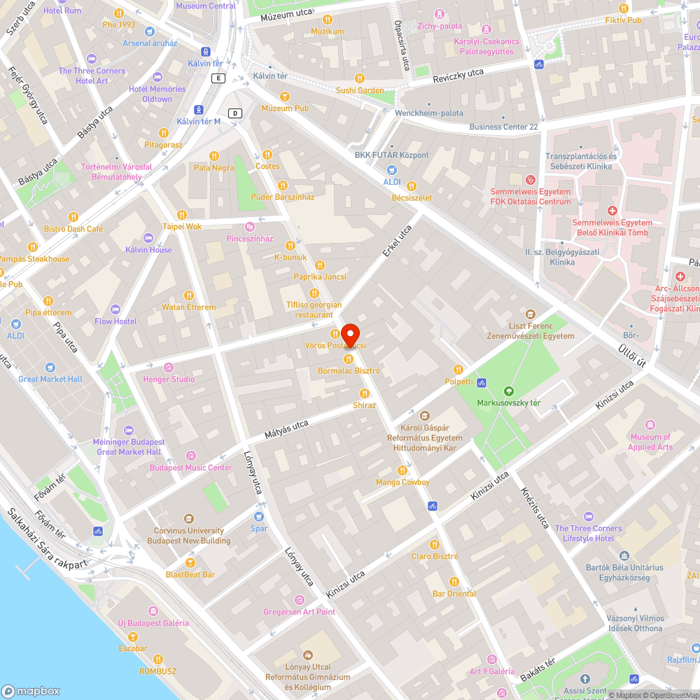 Kiégett utcai lámpa bejelentés helye