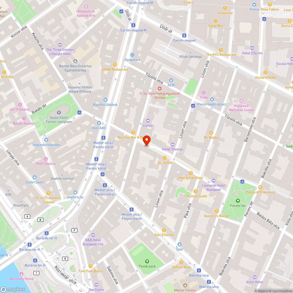 Kiégett utcai lámpa bejelentés helye