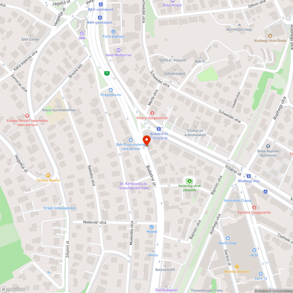 Törött, rendszám nélküli Opel bejelentés helye