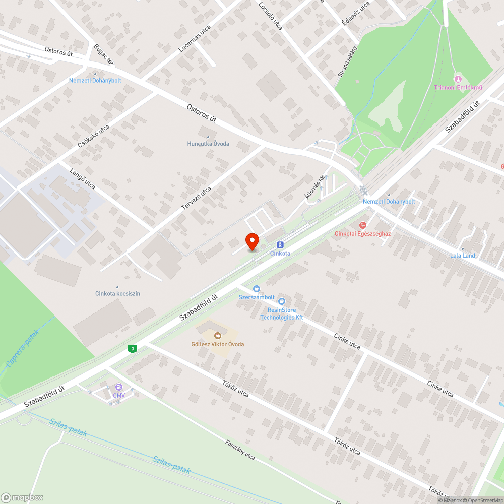 Funkció nélküli terület bejelentés helye