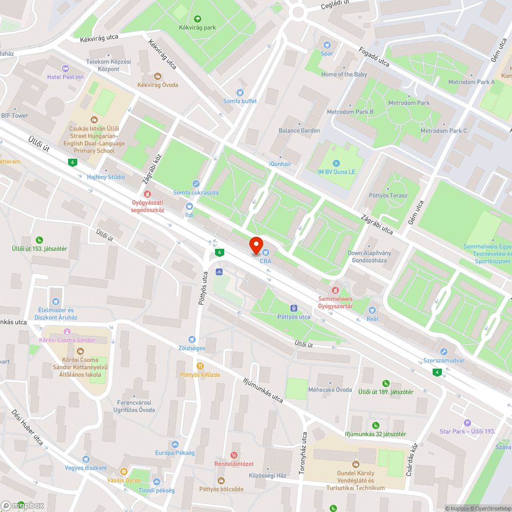 Közvilágítás nem működik a Pöttyös utcánál bejelentés helye