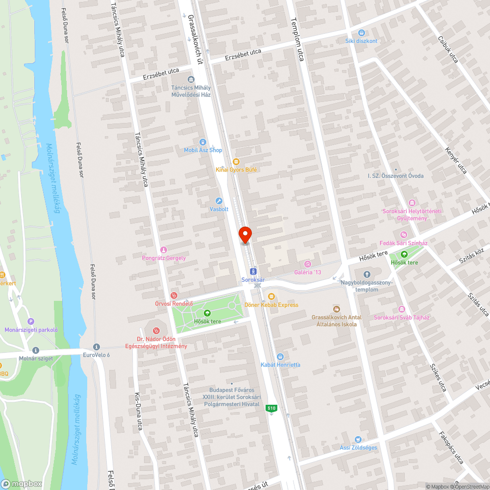 Soroksár Hősök tere HÉV megálló szemét bejelentés helye