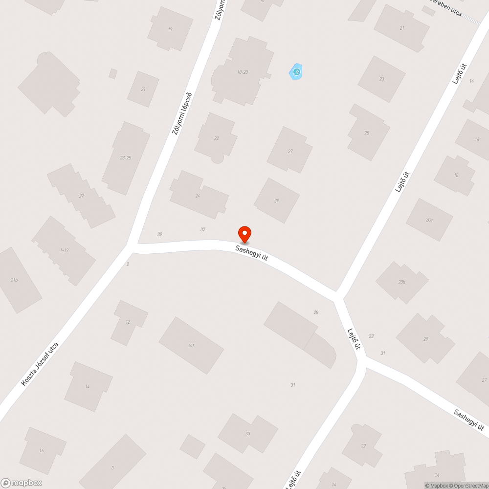 Szemetes, elhanyagolt járda bejelentés helye