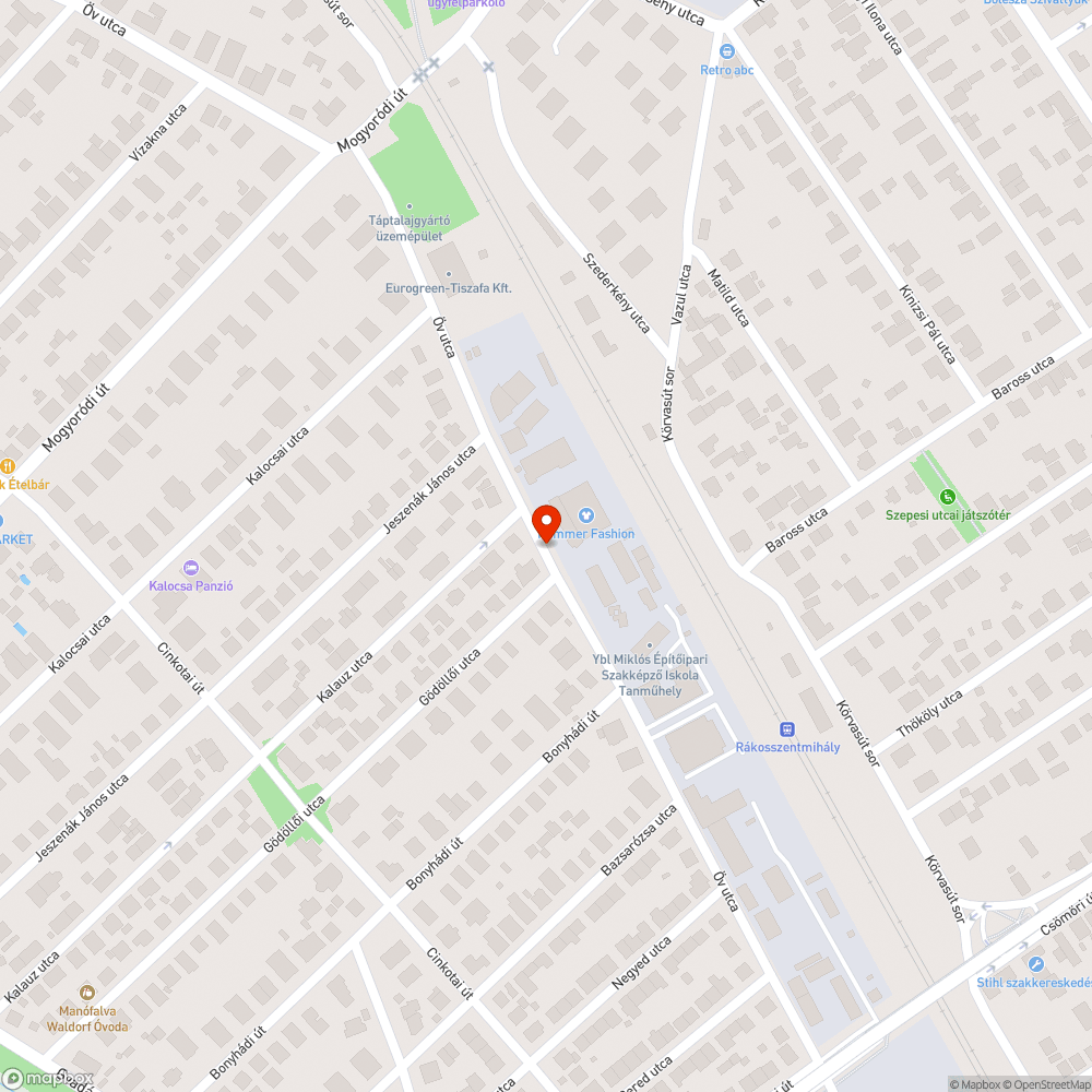 Lerobbant autó bejelentés helye