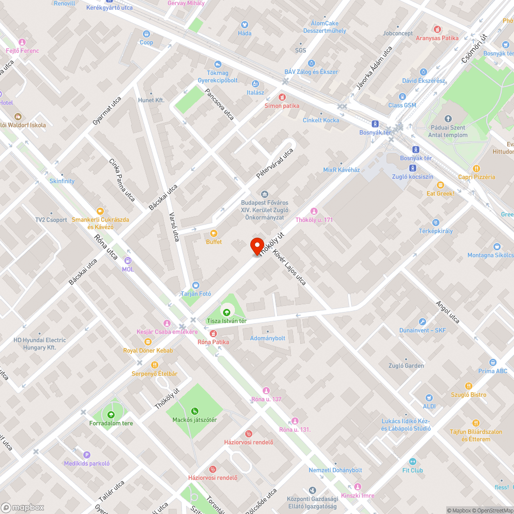 Szétesett elektromos szekrény bejelentés helye