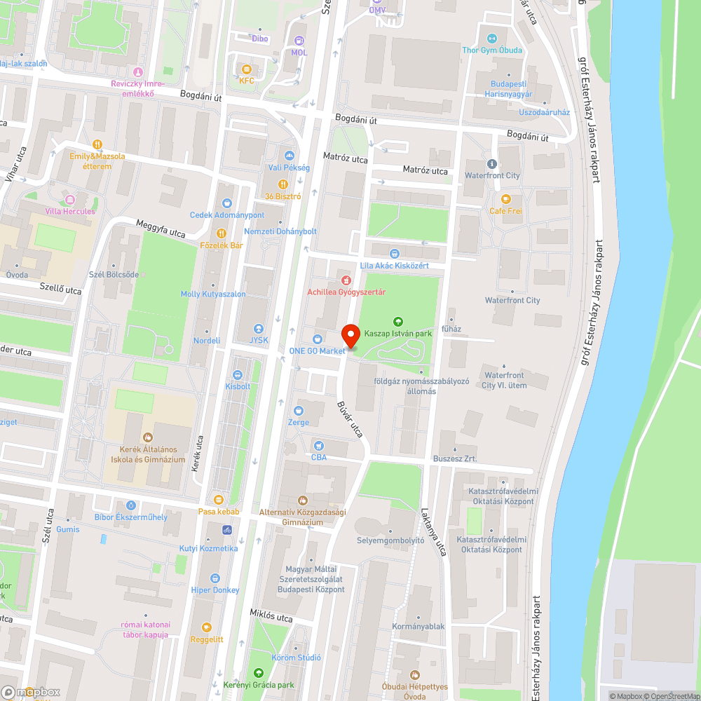 Elferdült lámpaoszlop bejelentés helye