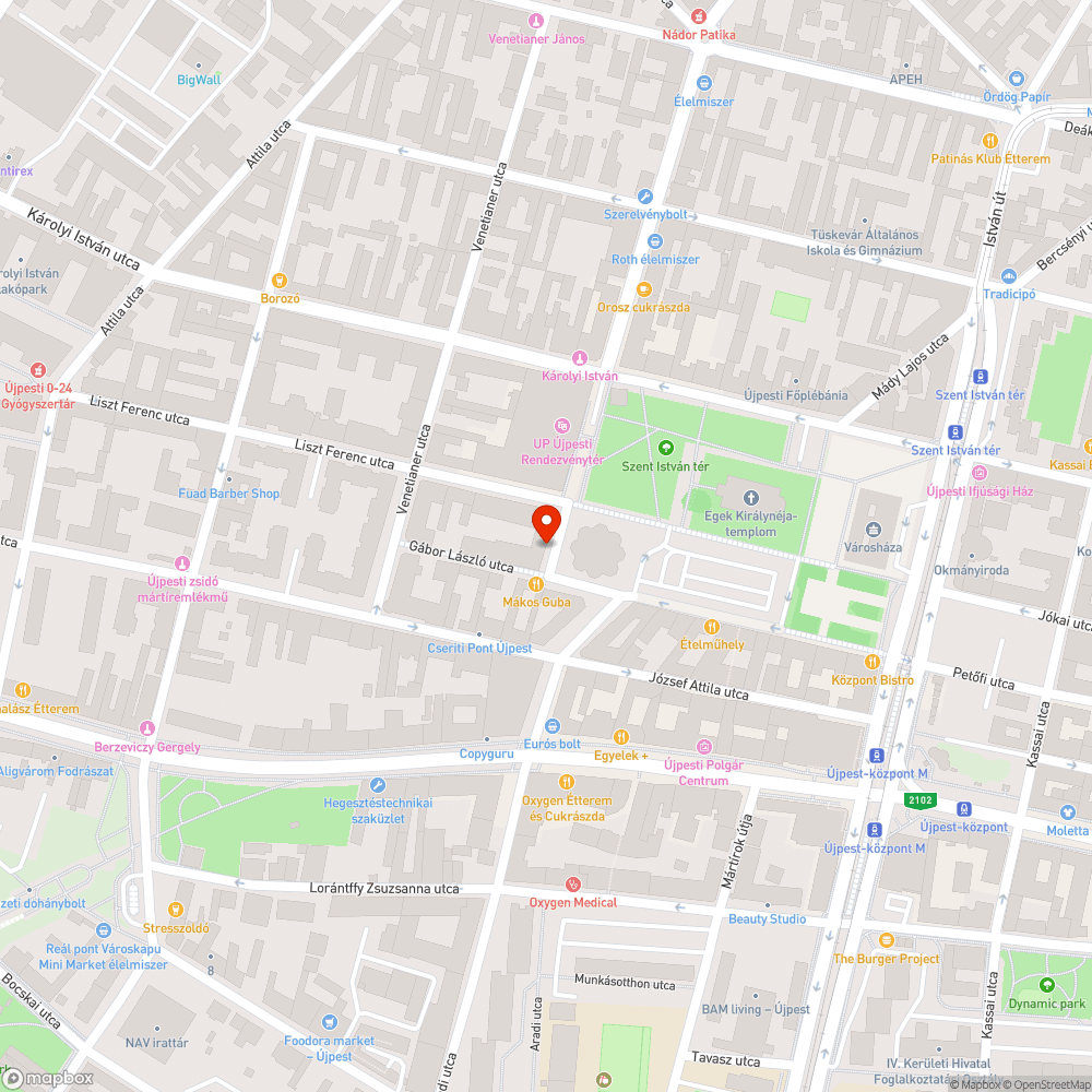 Hiányzó fák bejelentés helye