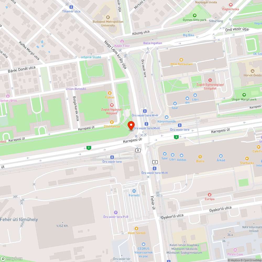 Letarolt poller bejelentés helye