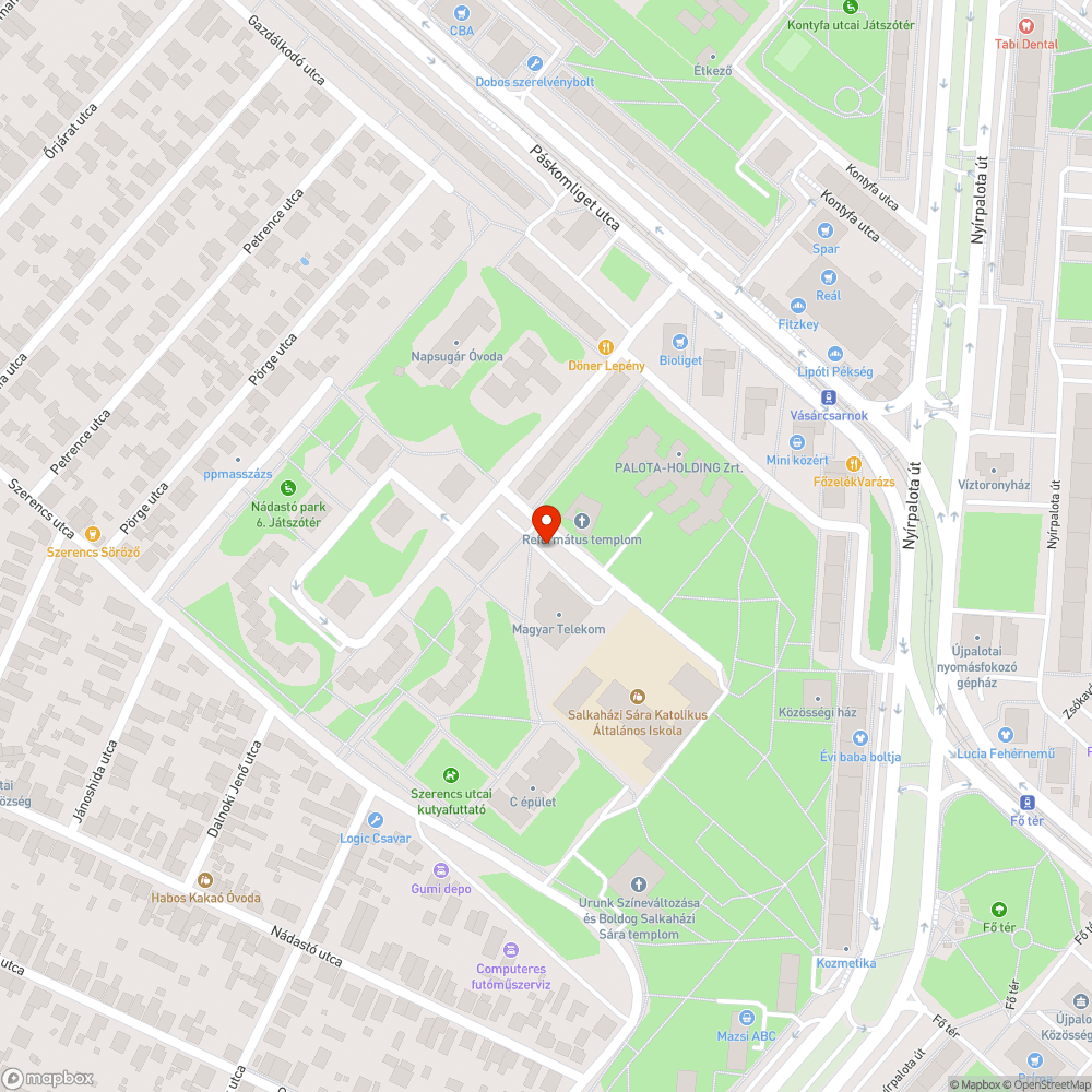 Elhagyott Opel bejelentés helye