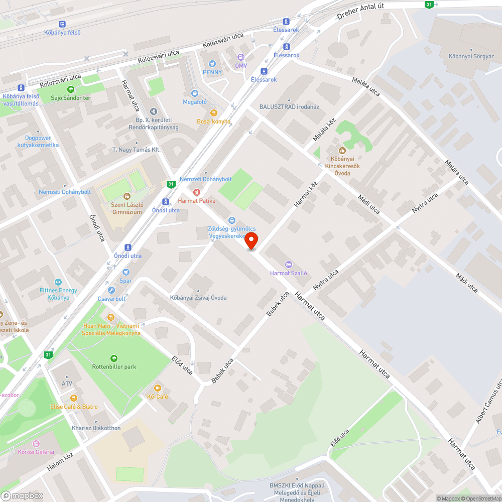 Hányás bejelentés helye