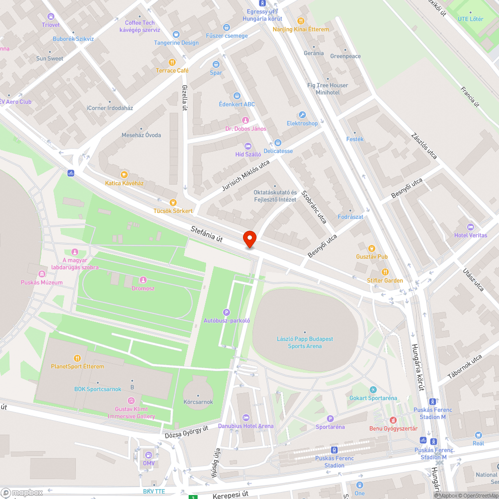 Parkolás bejelentés helye