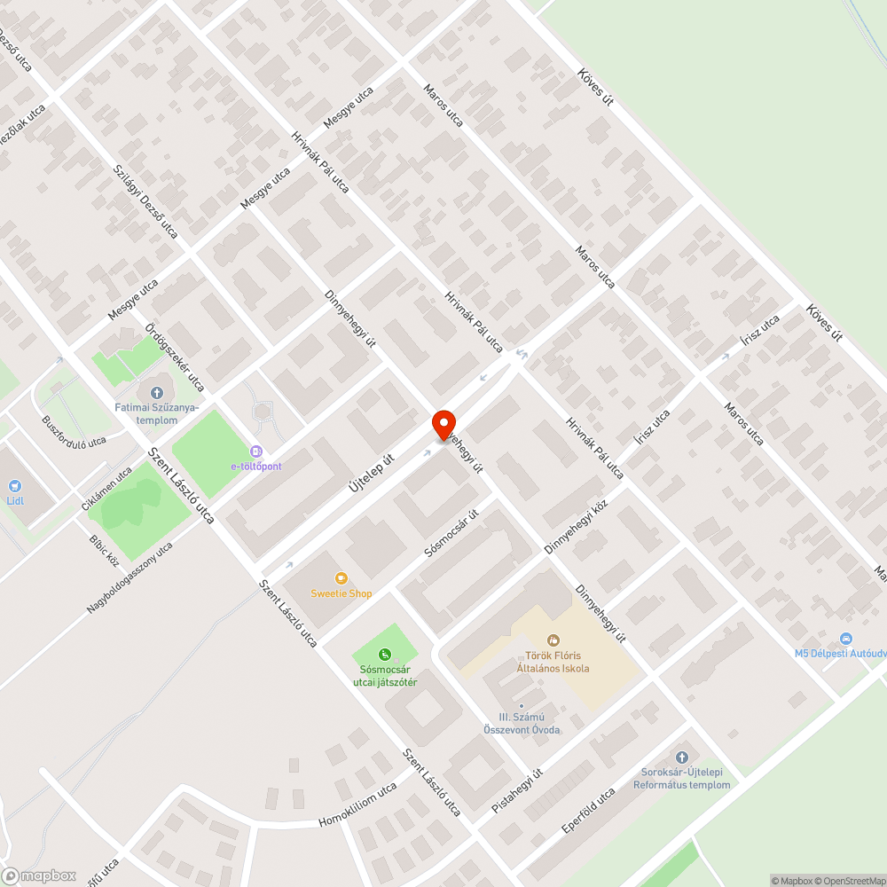 Elhagyott jármű bejelentés helye