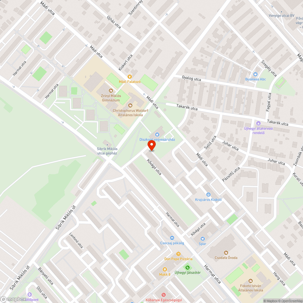 Elhagyott kerékpár bejelentés helye