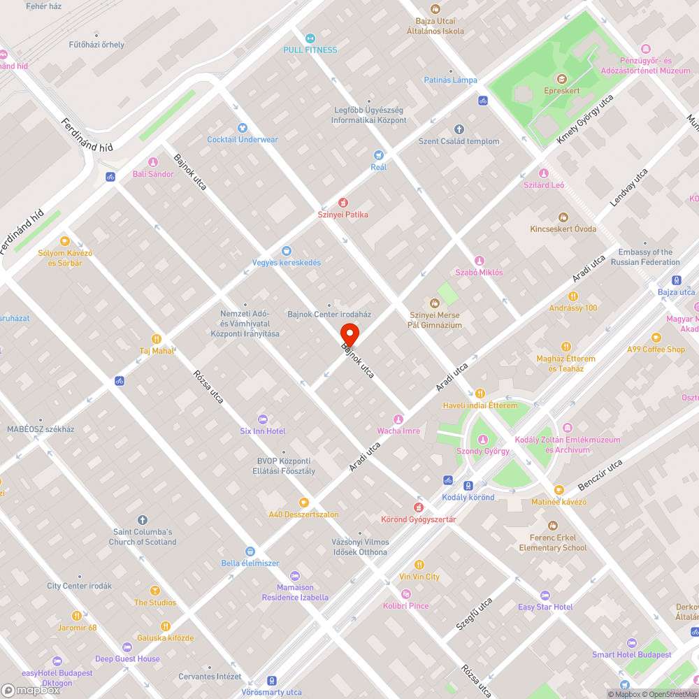 Kutyaürülékes utca bejelentés helye