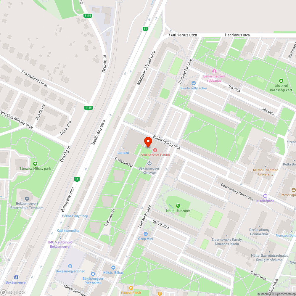 Kiégett lámpa bejelentés helye