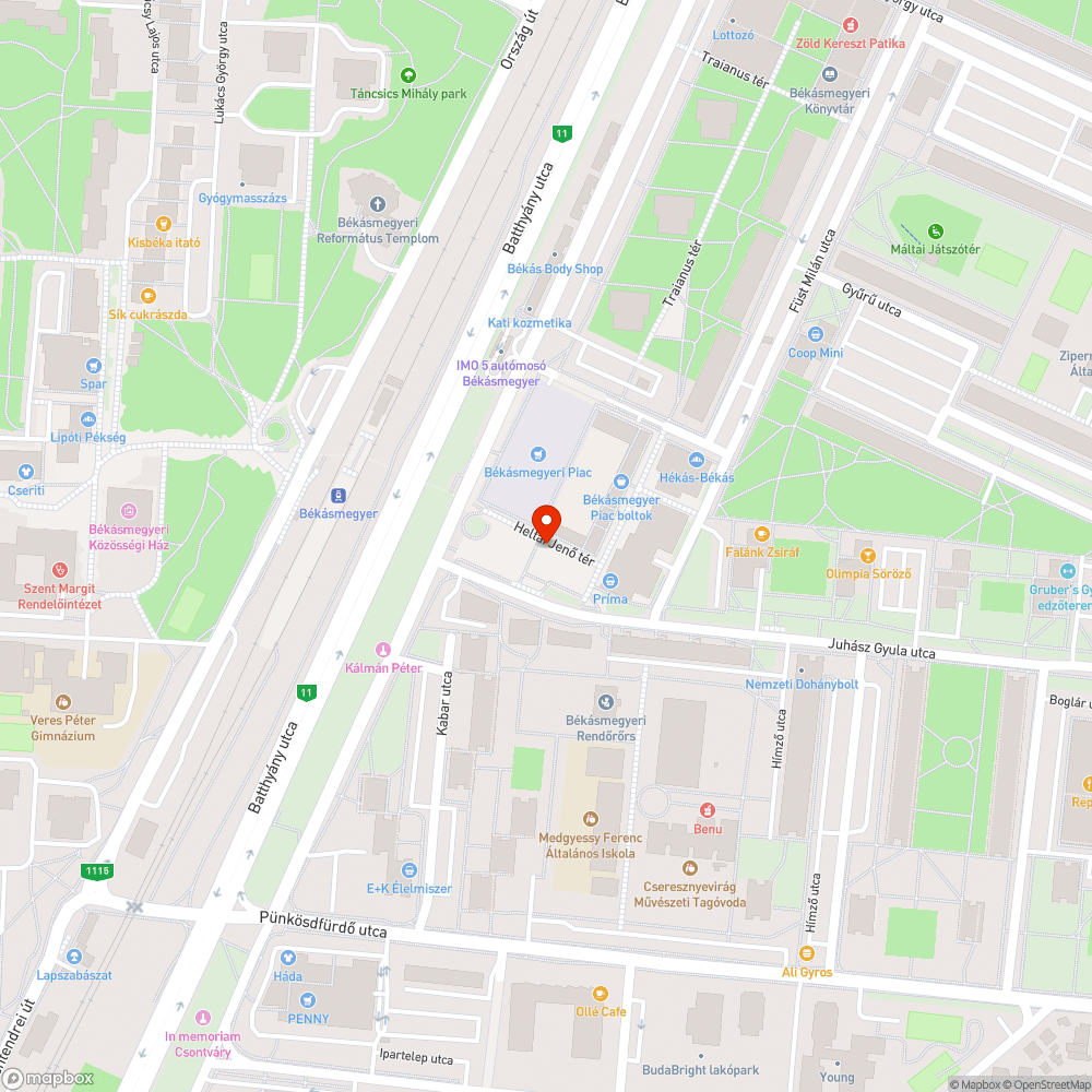 Padok össze-vissza bejelentés helye