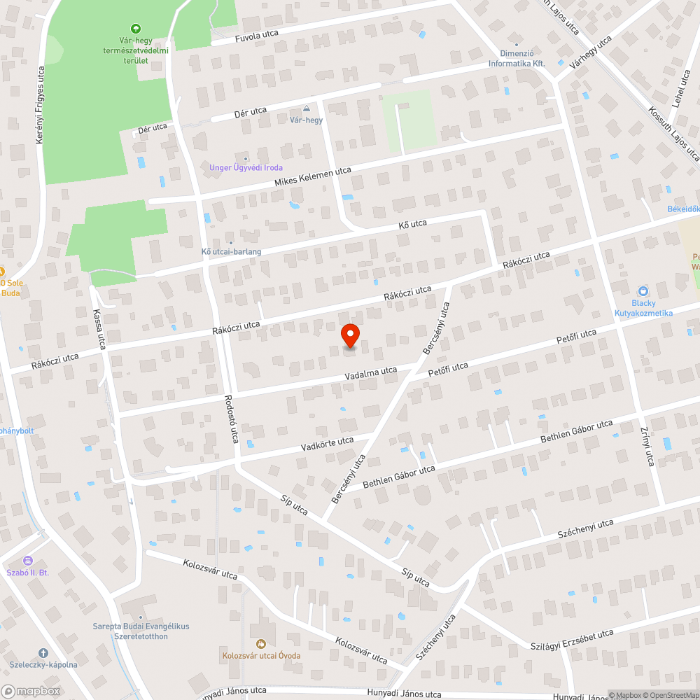 Elhagyott jármű bejelentés helye