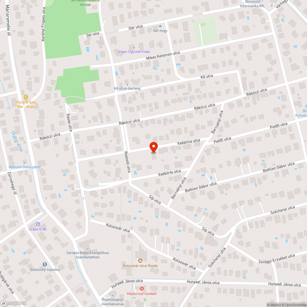 Elhagyott utánfutó bejelentés helye