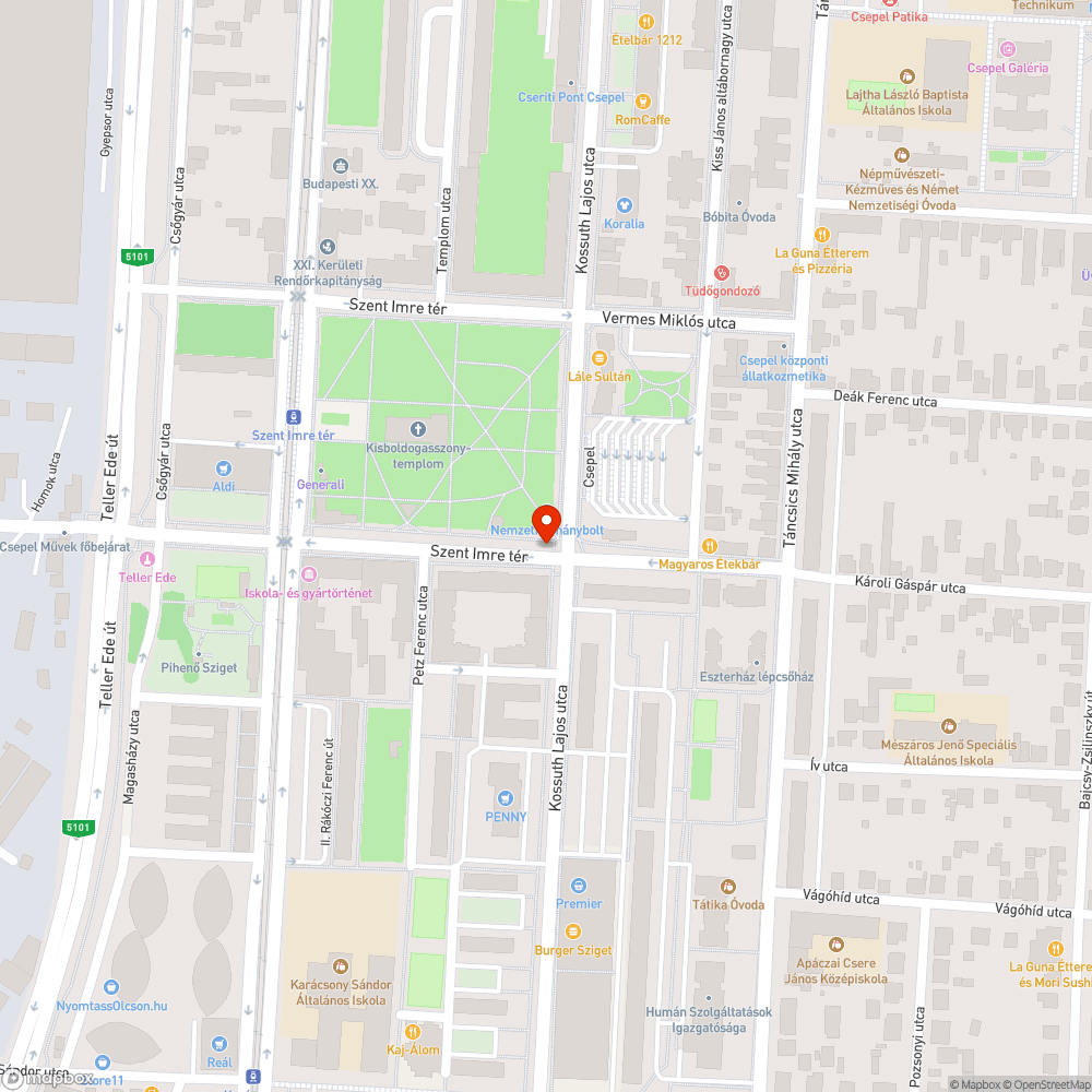 Fa pótlása Szent Imre tér bejelentés helye