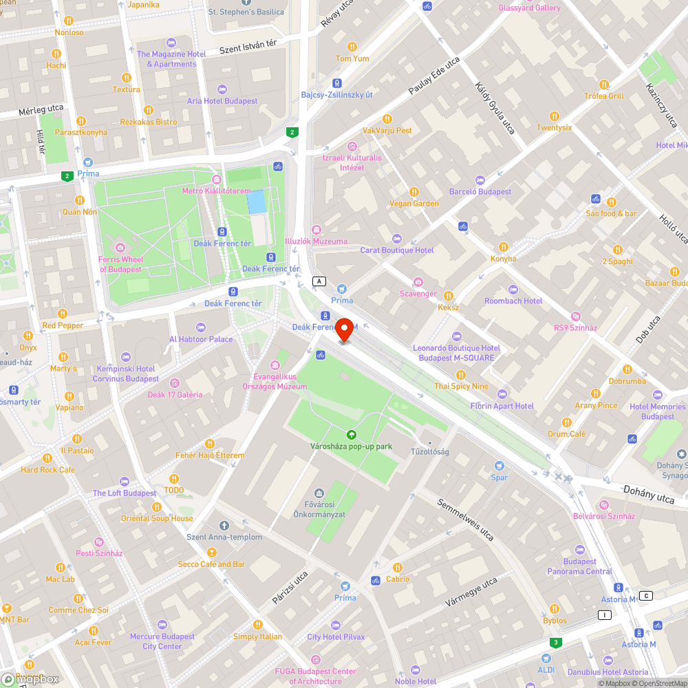 Megsüllyedt útburkolat bejelentés helye