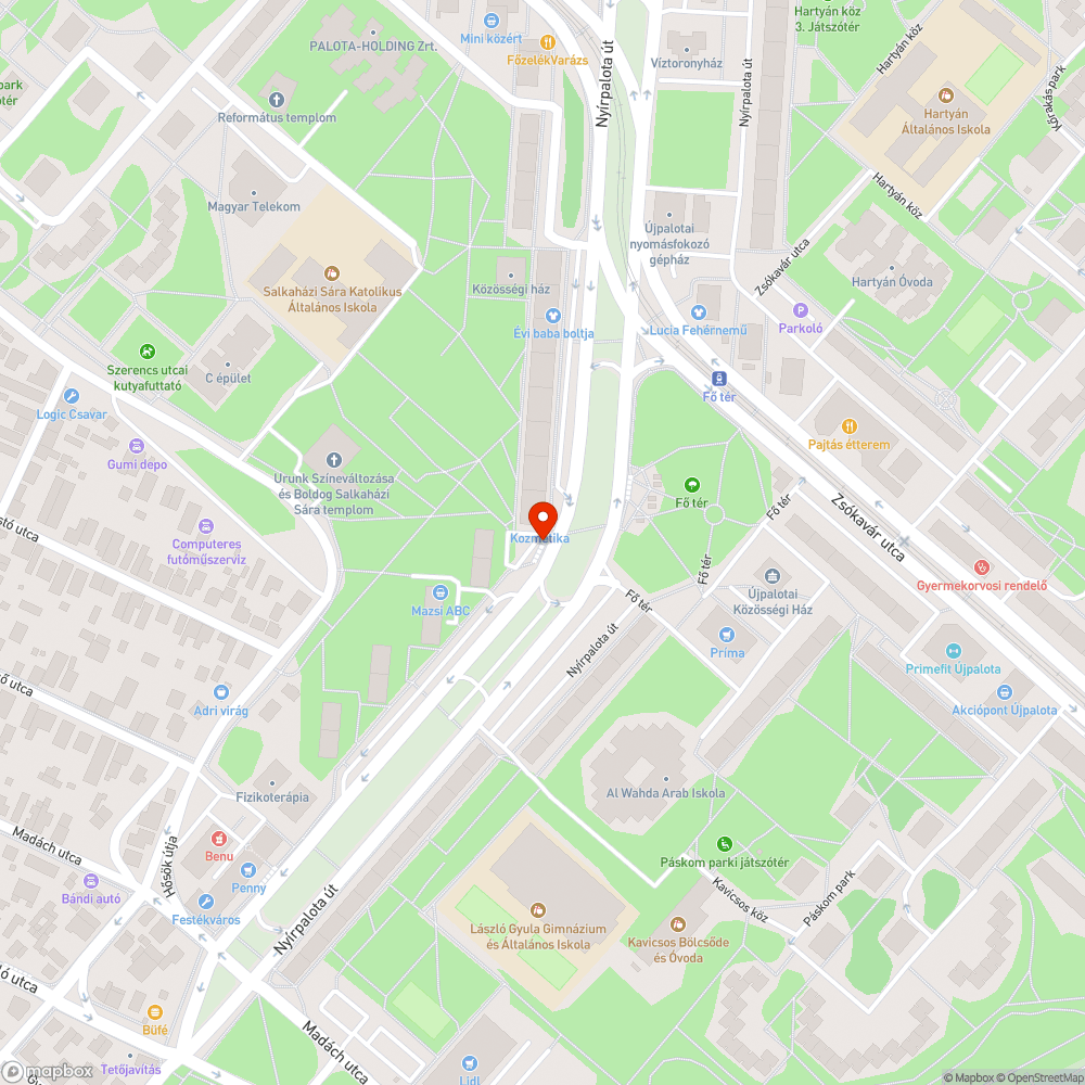 Hiányzó pollerek a buszmegállóban bejelentés helye