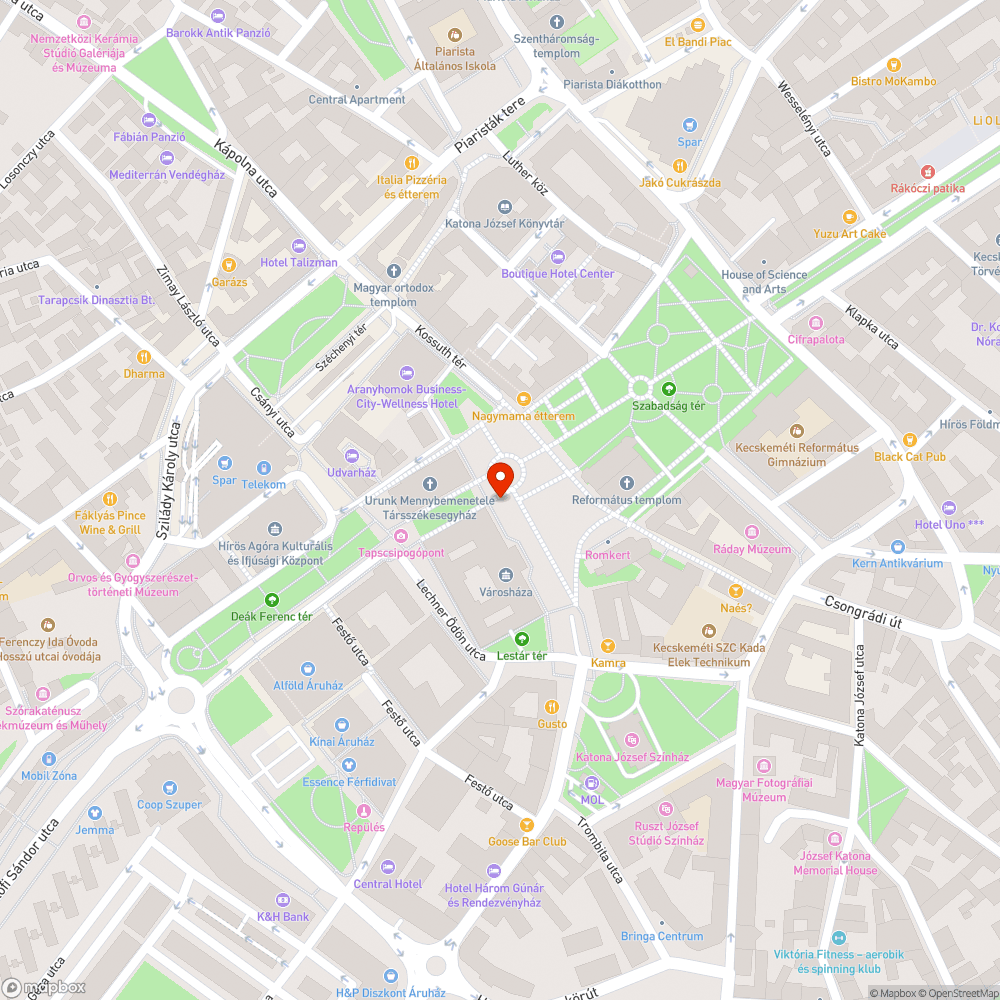 Kiégett lámpa bejelentés helye