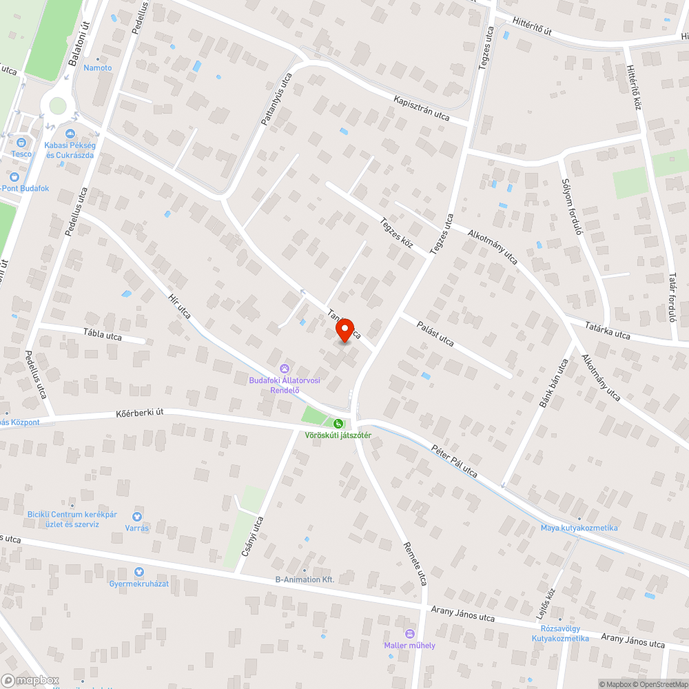 Útban lévő elhagyott autó bejelentés helye