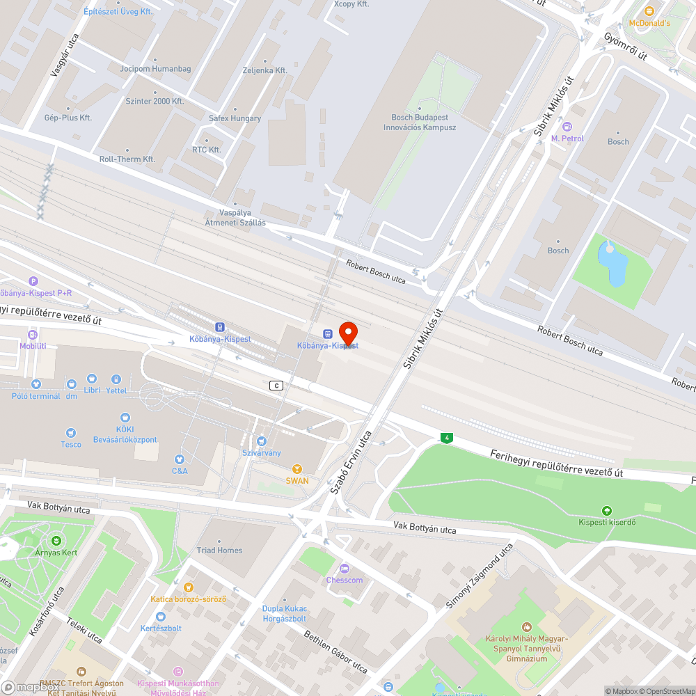 Beázás a Köki vasútállomáson 2.0 bejelentés helye