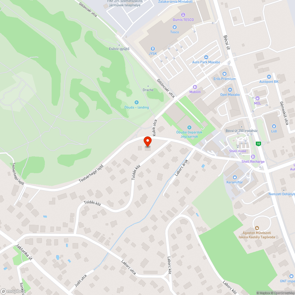 Szemét bejelentés helye