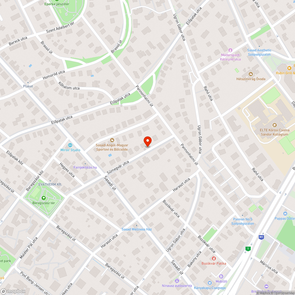 Szlalomozás a Sümegvár utcában bejelentés helye