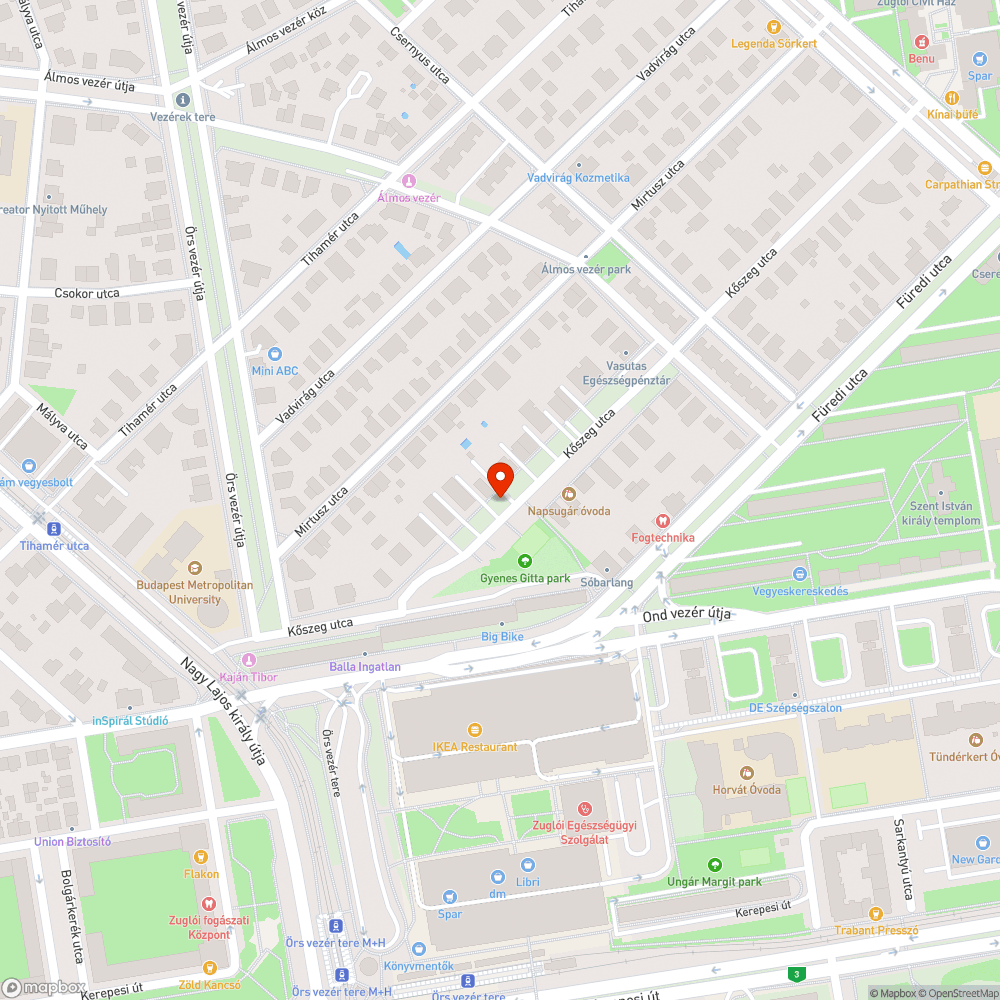 Kiégett motorterű autó bejelentés helye