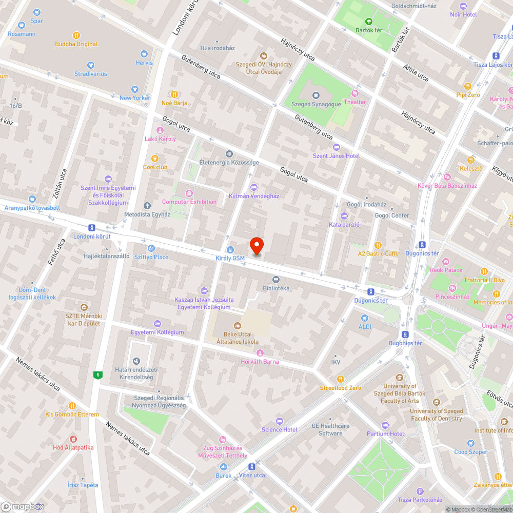 Obszcén graffiti bejelentés helye