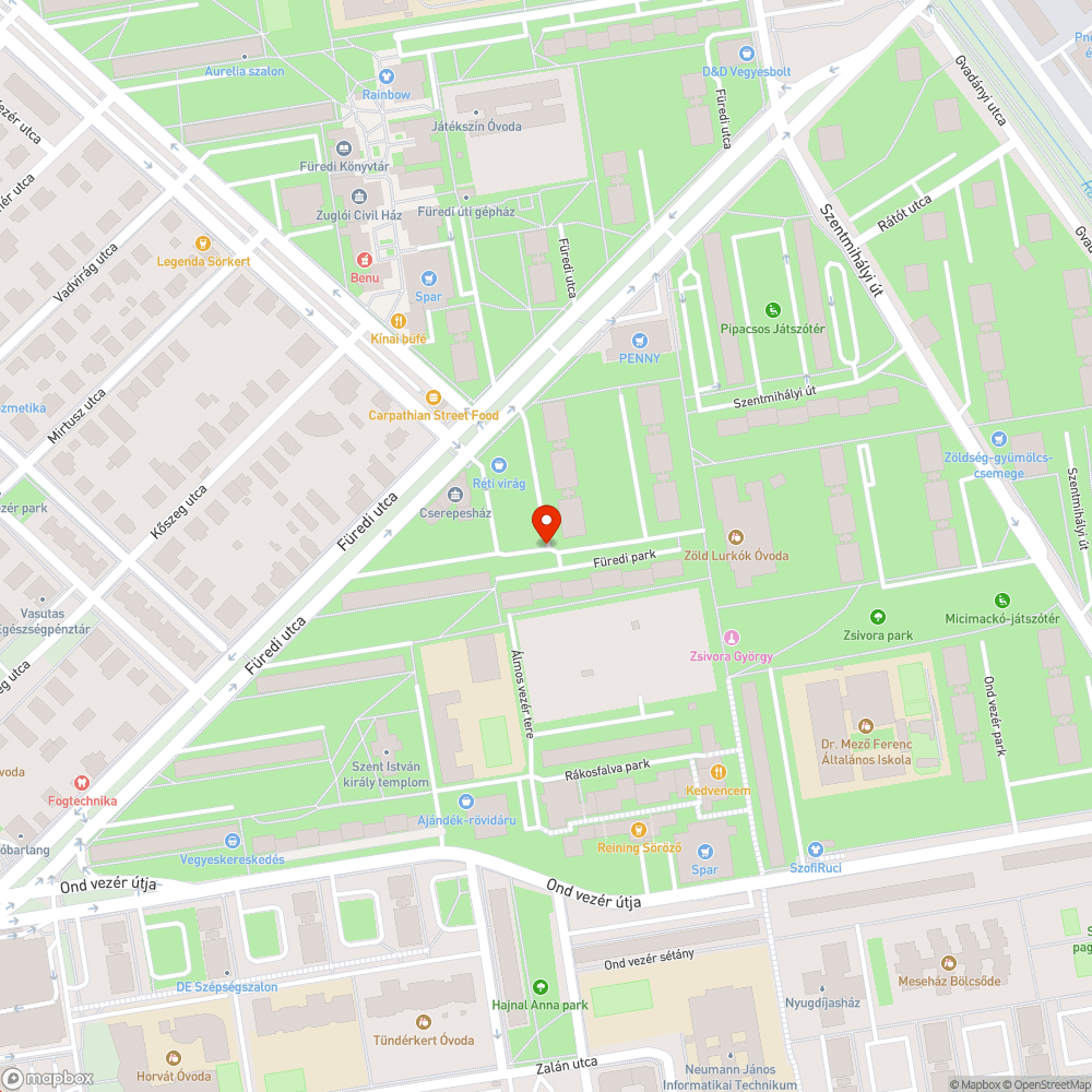 Döglött madár bejelentés helye