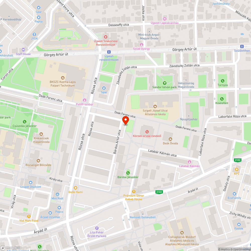 Épitési anyagokkal foglalt parkolóhelyek bejelentés helye