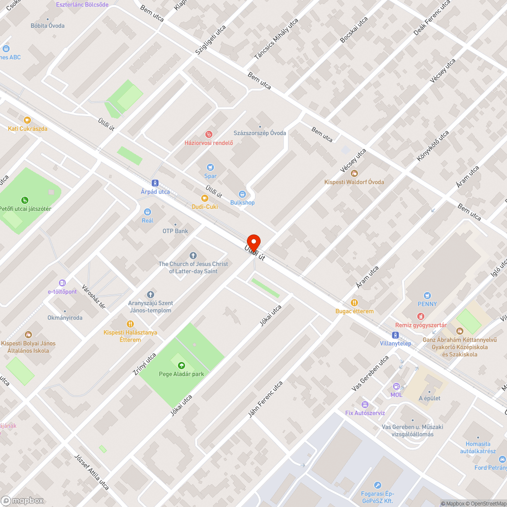 Eltűnt fényterelő bejelentés helye