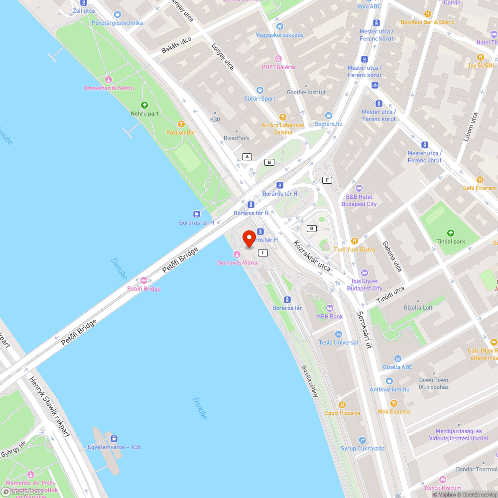 Graffiti a Boráros téri aluljárón bejelentés helye