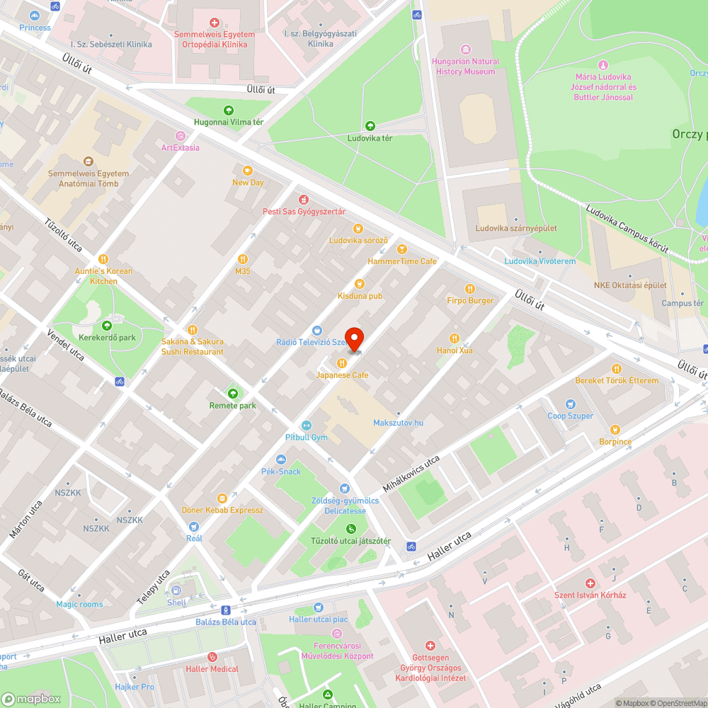 Állandó szemét a Telepy utcaban bejelentés helye