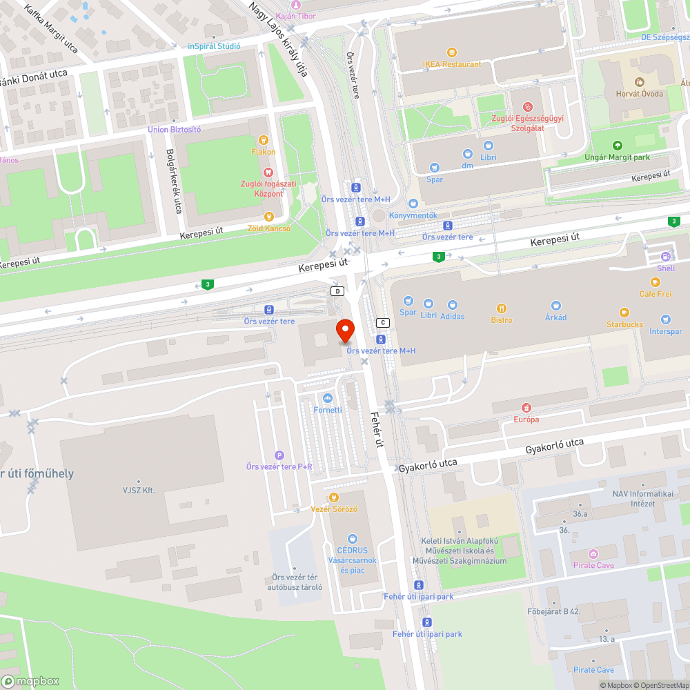 Járdahiba bejelentés helye