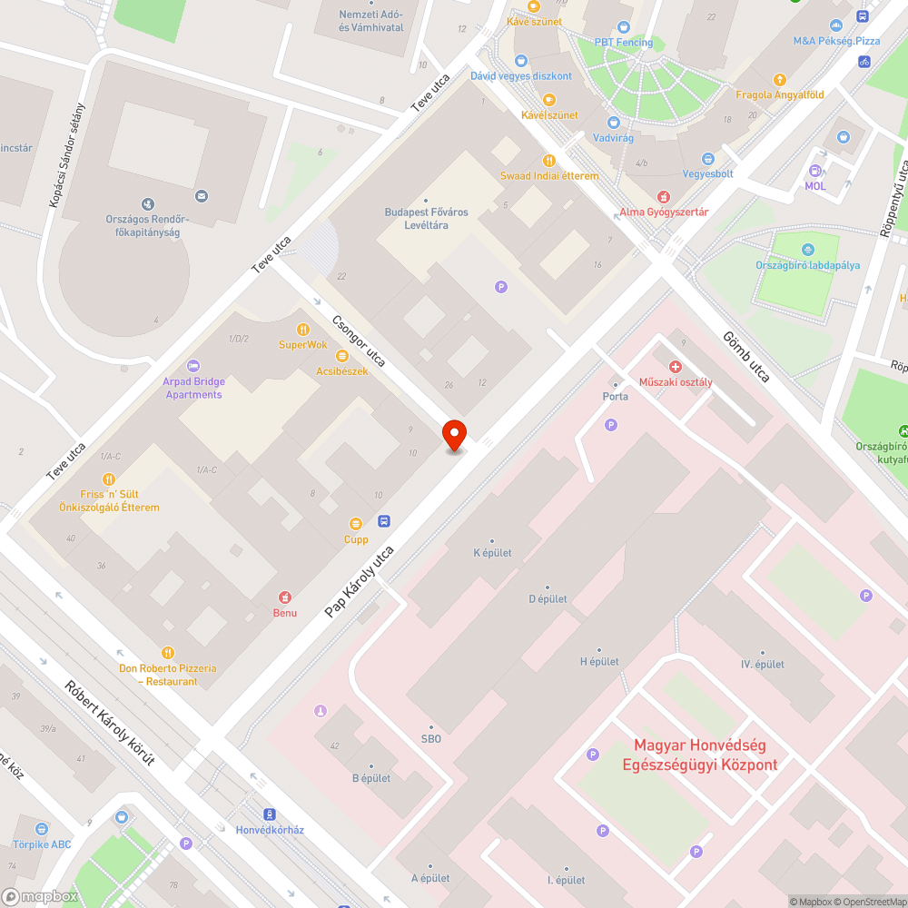 Táblaerdő a Pap Károly utcában bejelentés helye