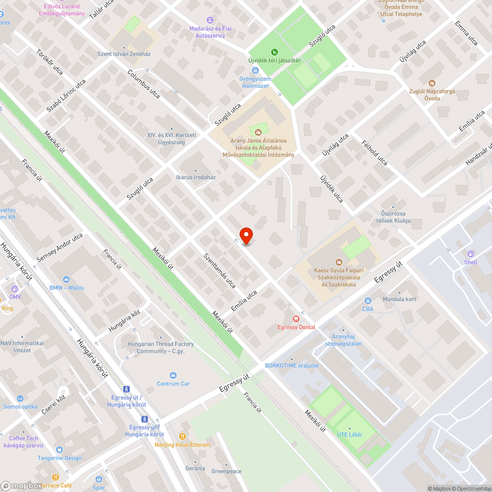 Kószáló bevásárlókocsi bejelentés helye