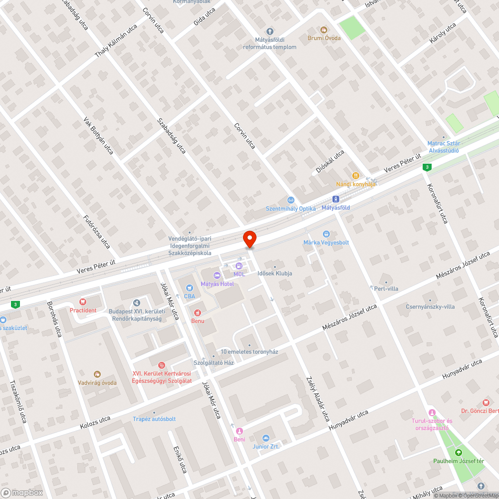 Rozsdás utcanévtábla bejelentés helye