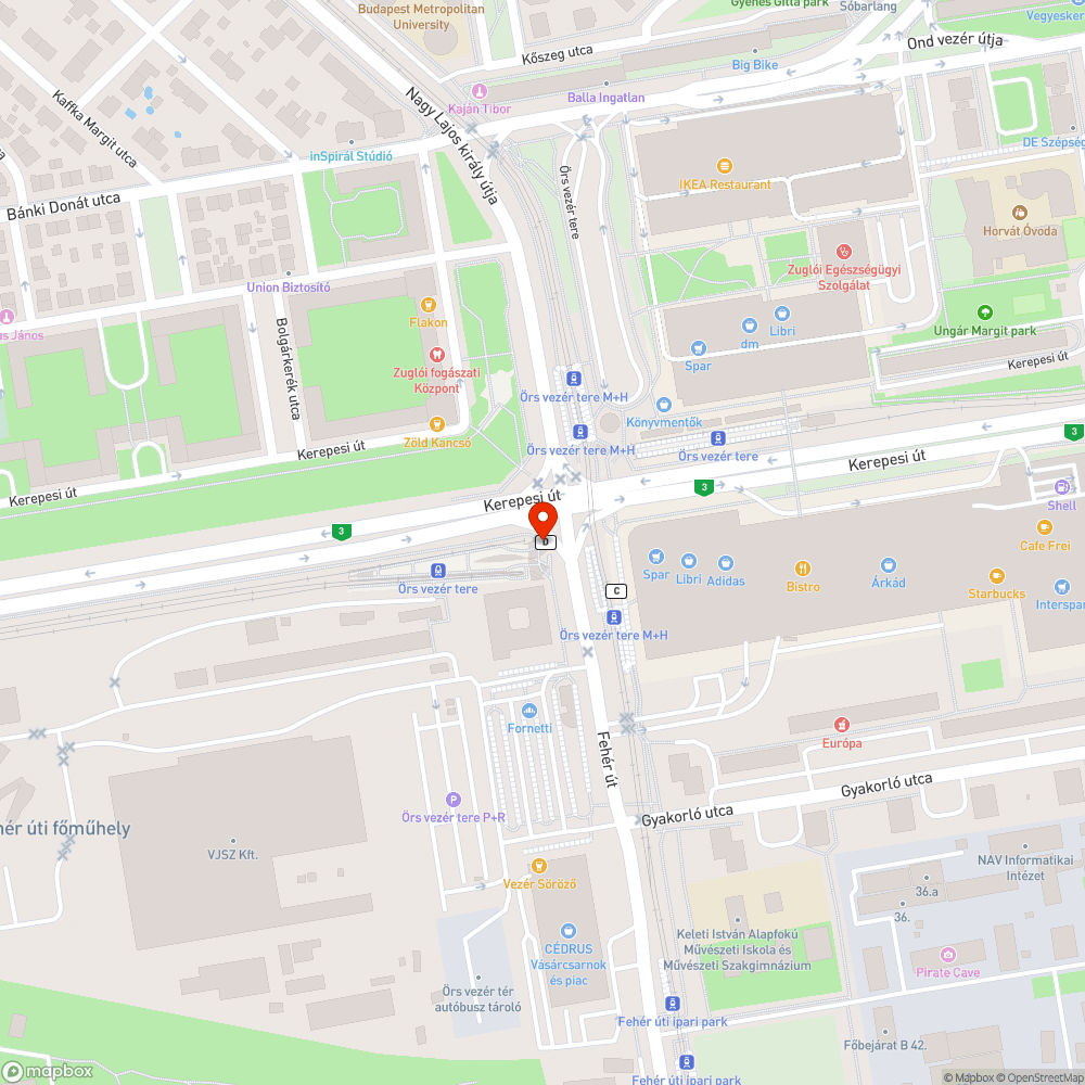 Graffiti az aluljáróban bejelentés helye