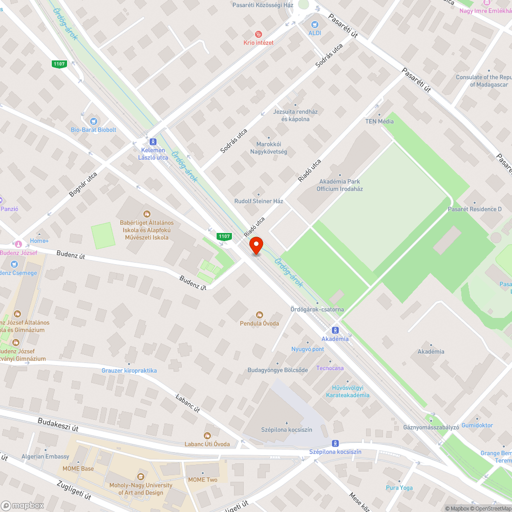 Jeges gyalog- és kerékpárút bejelentés helye