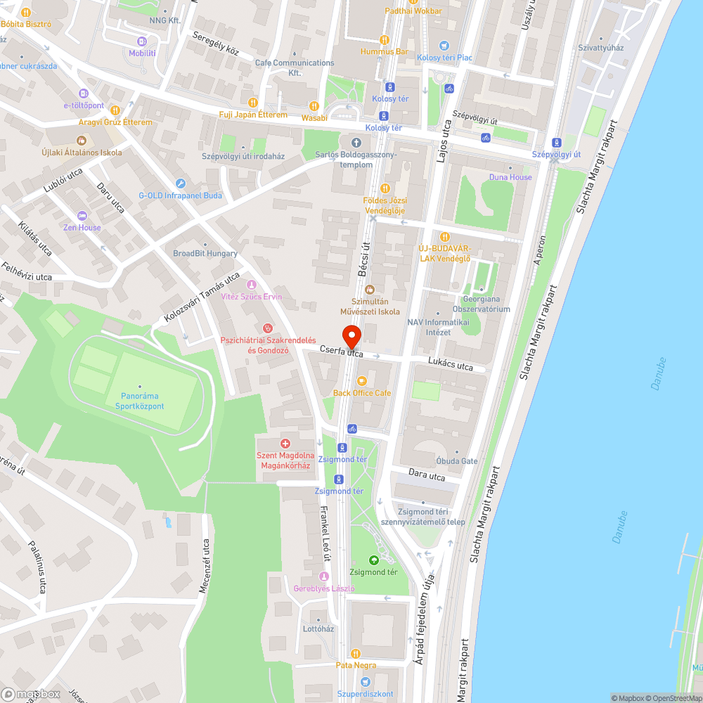 Közúti tábla kidőlt bejelentés helye