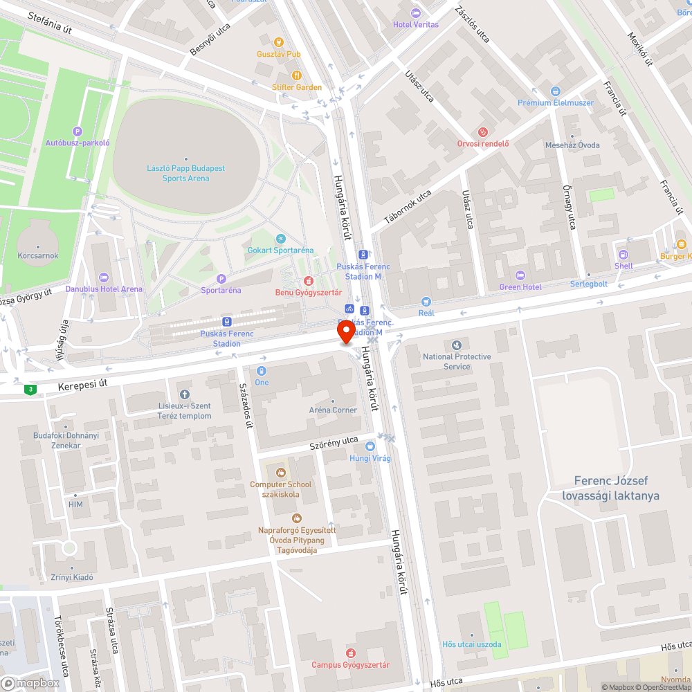 Kidőlt terelőtábla a Stadionok metrómegállónál bejelentés helye