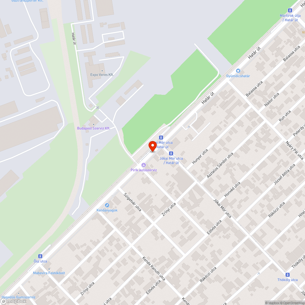 Megnyomott korlát bejelentés helye