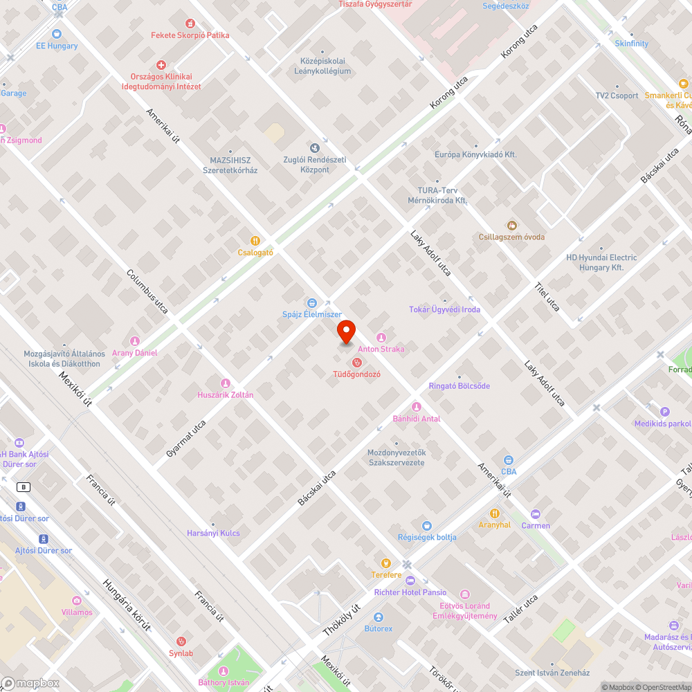 Kátyús parkoló bejelentés helye