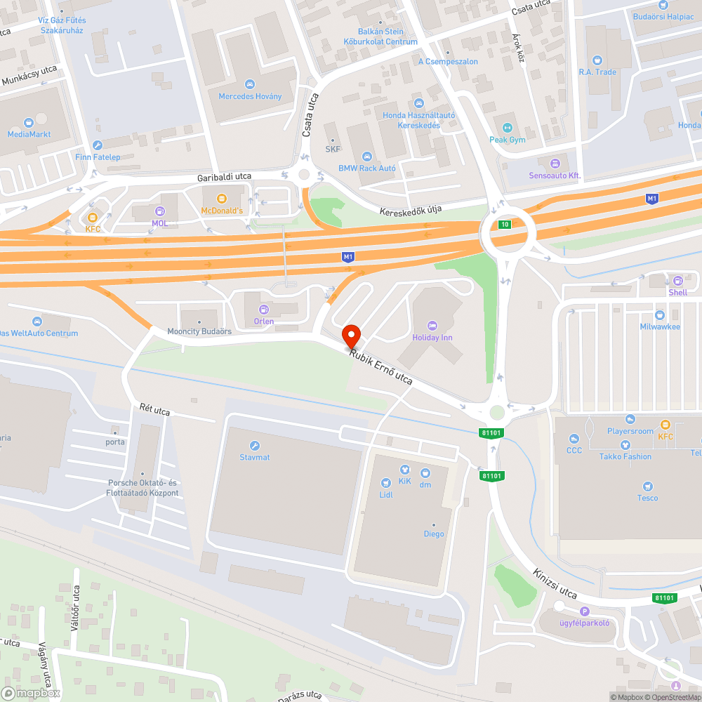 Buszmegálló rongálás bejelentés helye