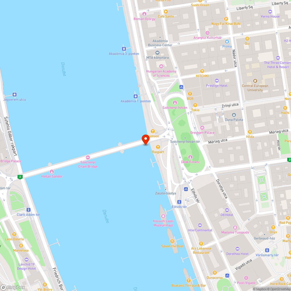 A Lánchíd díszkivilágítása bejelentés helye